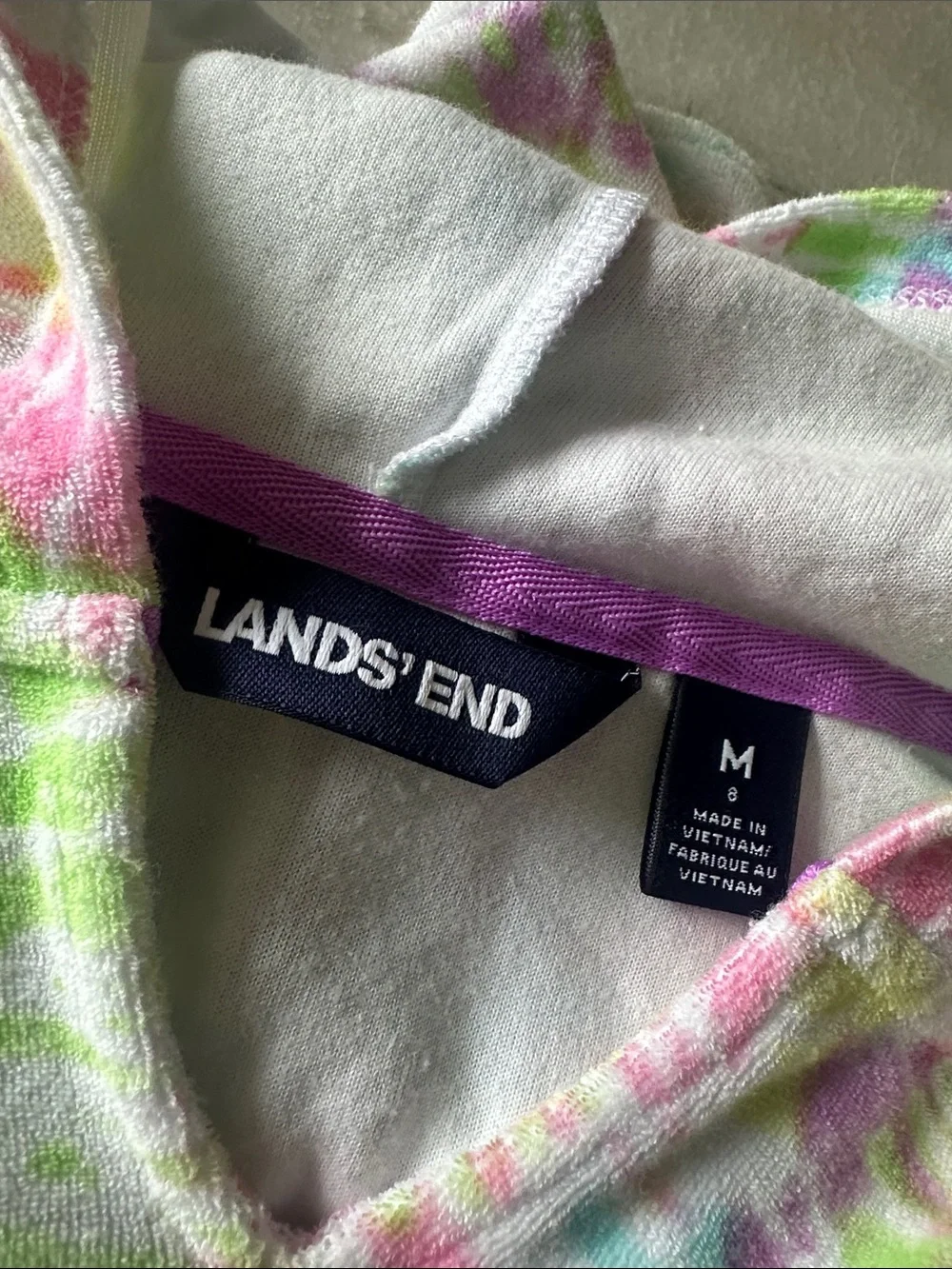 Lands End light hooded